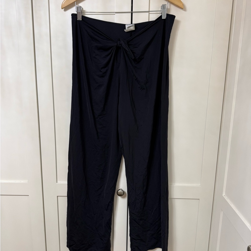Black beach cover up pants